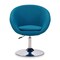 Manhattan Comfort Hopper Swivel Adjustable Height Chair in Blue and Polished Chrome, PK2 2-AC036-BL - alternate 2